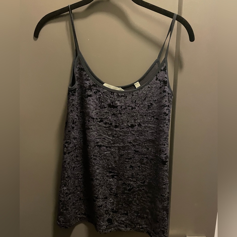 Dark purple Vince velvet tank top
